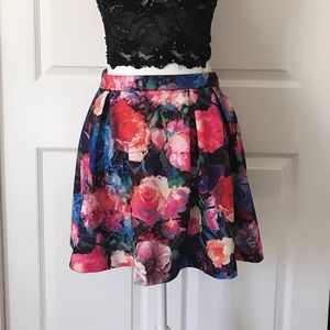 Express floral skirt small